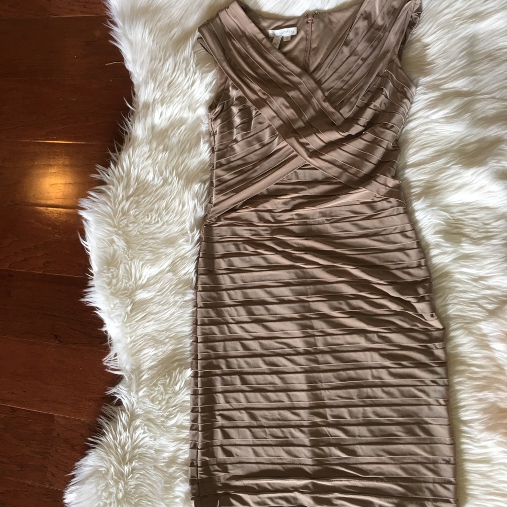 London Times Champagne Dress Size 8
